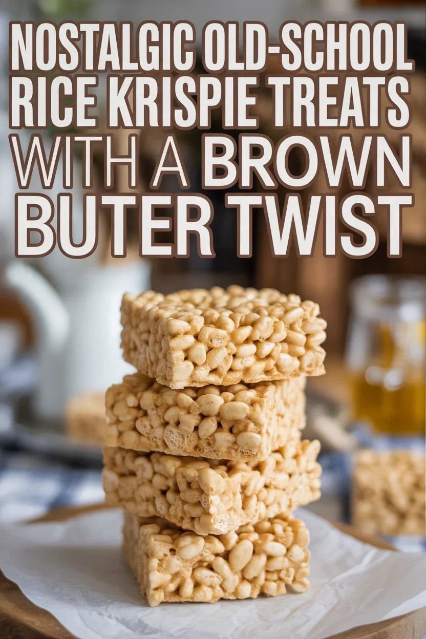 Nostalgic Old-School Rice Krispie Treats with a Brown Butter Twist
