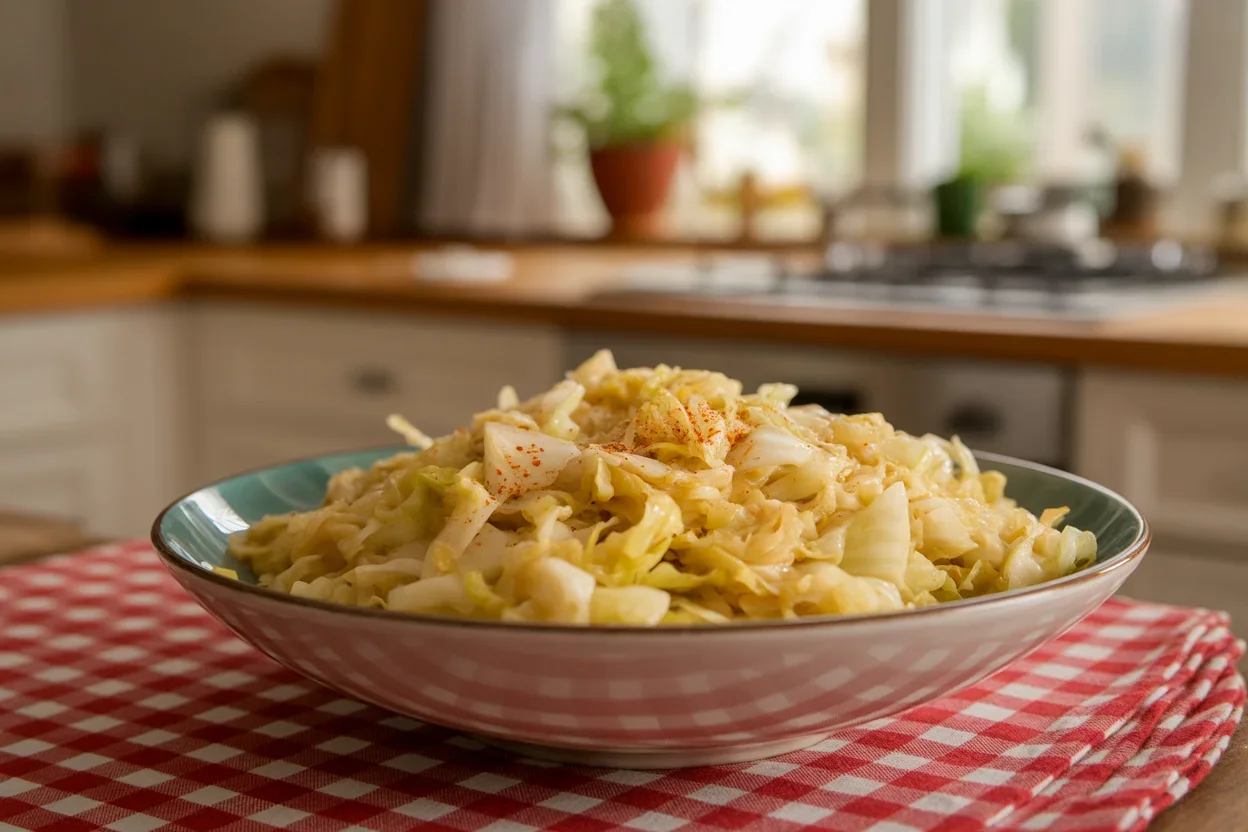 Healthy Fried Cabbage (No Bacon)