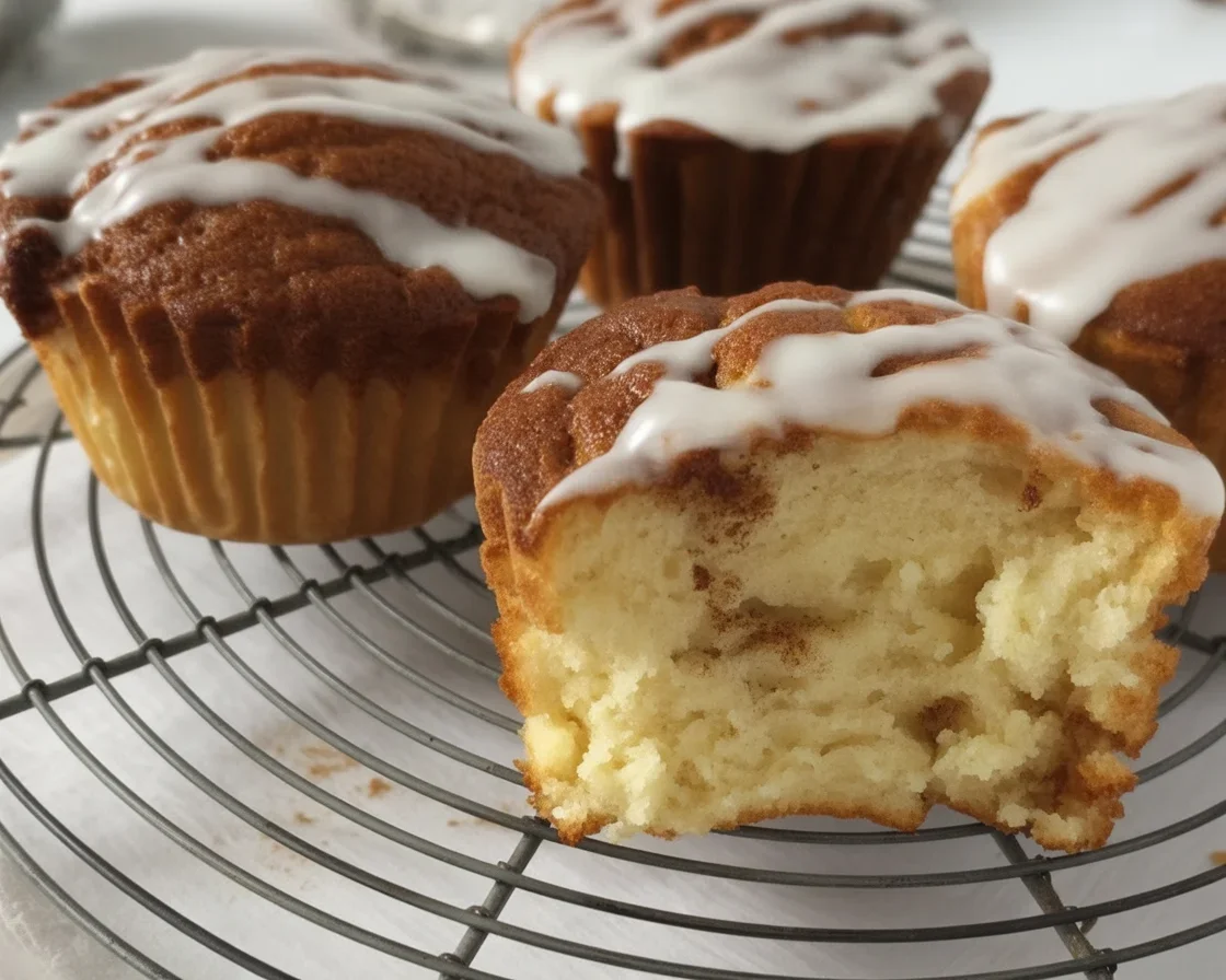 Delicious small batch cinnamon muffins made without yeast, ready in 30 minutes.