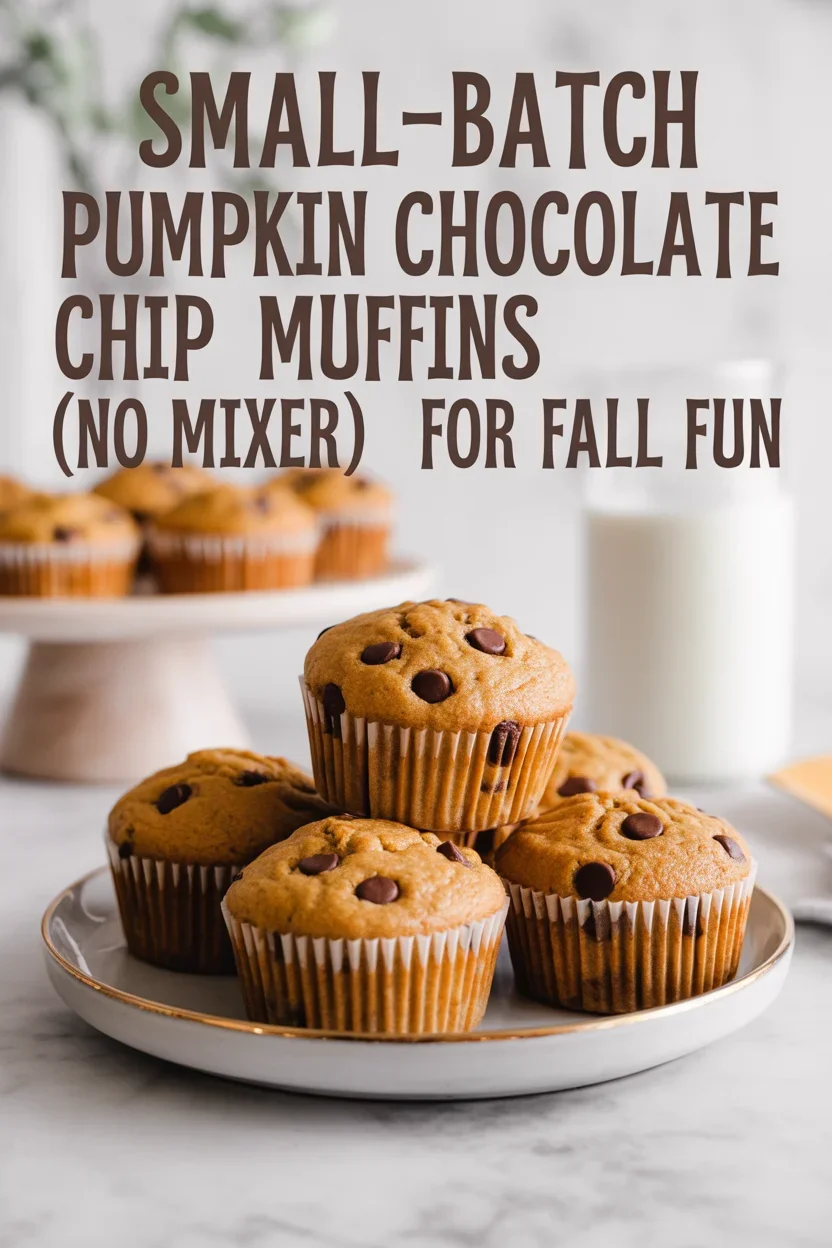 Small-Batch Pumpkin Chocolate Chip Muffins (No Mixer) (trending seasonal)