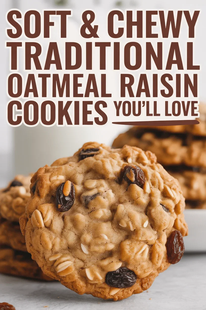 Soft & Chewy Traditional Oatmeal Raisin Cookies You&rsquo;ll Love