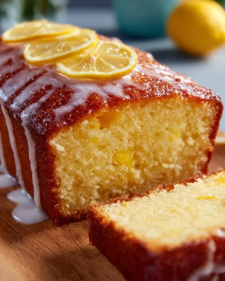 Starbucks Lemon Loaf, a deliciously moist and zesty lemon-flavored cake