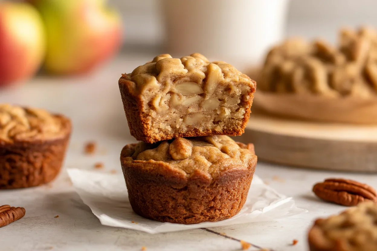 Sweet & Crunchy Mini Maple Pecan Loaf Bites for Fall!