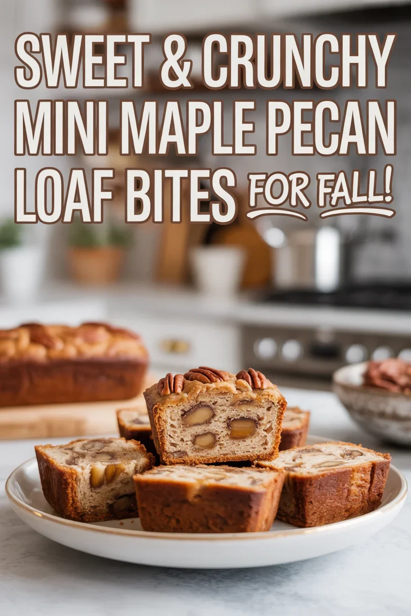 Mini Maple Pecan Loaf Bites (seasonal fall vibe, small batch)