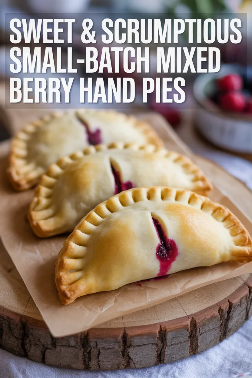 Small-Batch Mixed Berry Hand Pies (mini handheld desserts)