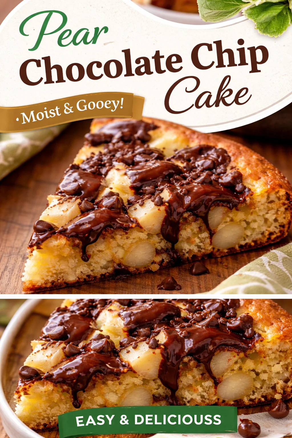 Decadent Flourless Pear Almond Skillet Cake to Savor
