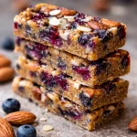 Flourless Blueberry Almond Snack Bars packed with nutrients and flavor, gluten-free snack