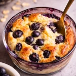 Delicious Flourless Blueberry Cottage Cheese Bake, low-calorie and high-protein breakfast