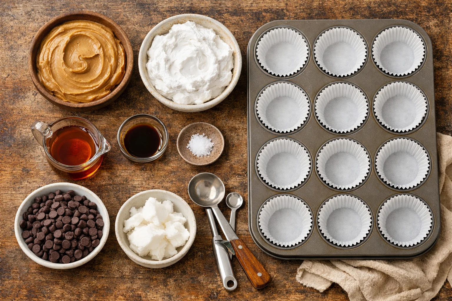 Flourless Frozen Peanut Butter Pie Cups