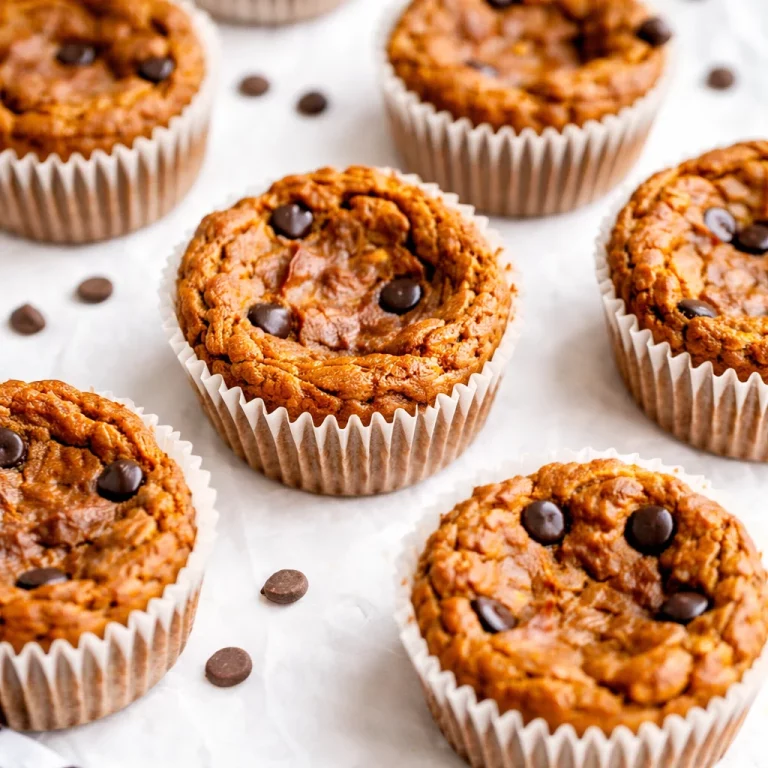 Flourless Pumpkin Protein Muffins - gluten-free, low-carb, and high in protein.