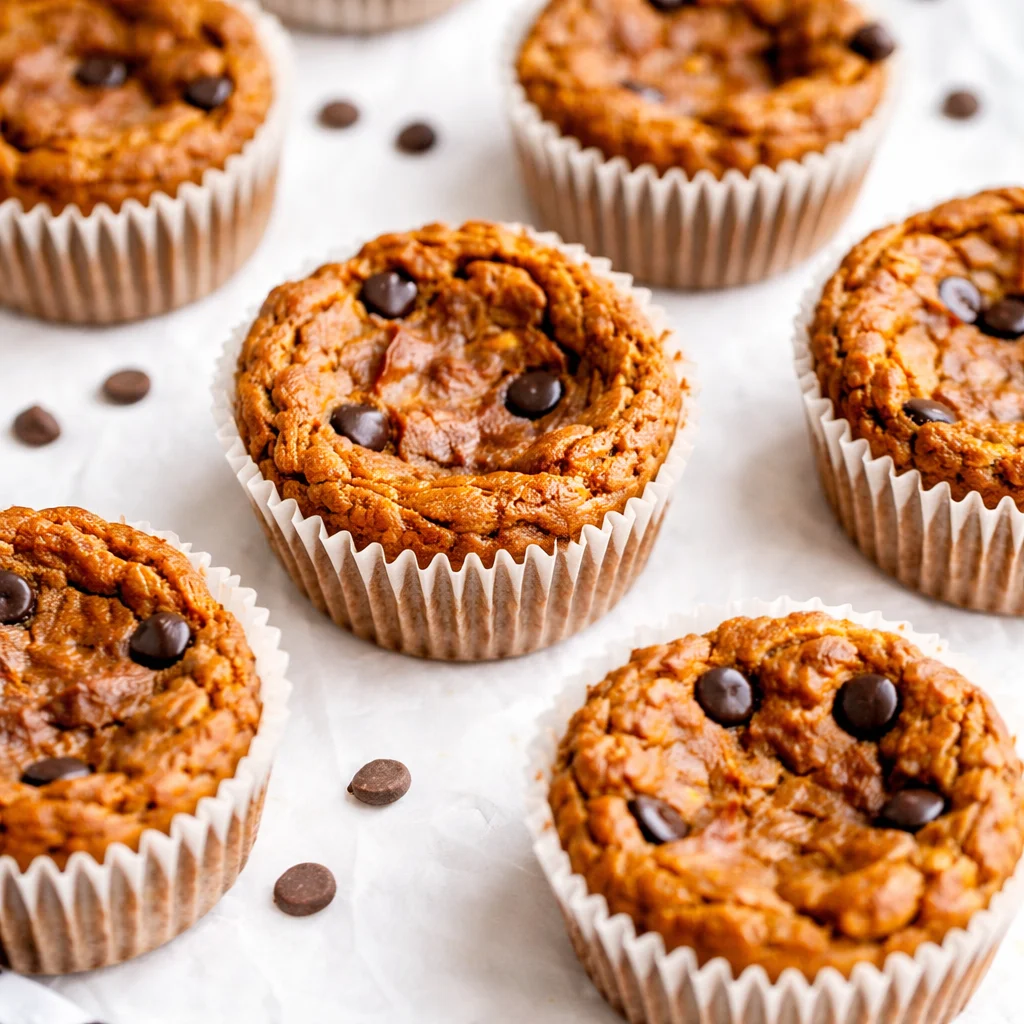 Flourless Pumpkin Protein Muffins - gluten-free, low-carb, and high in protein.