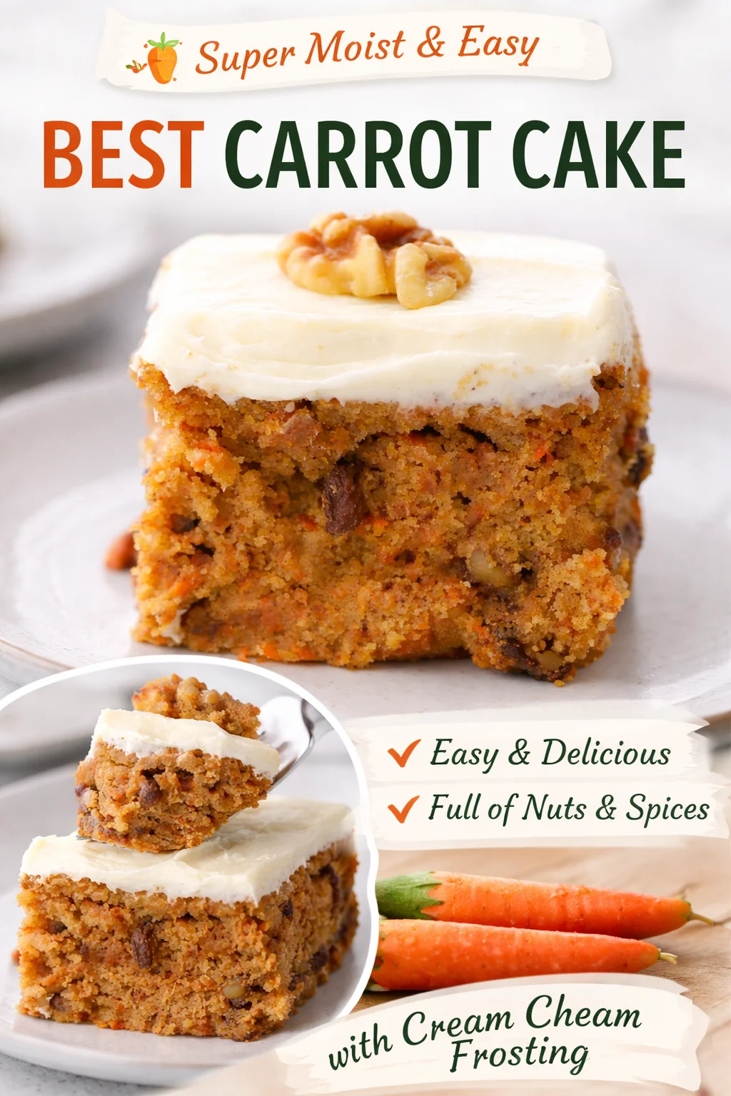 Delicious Healthy Mini Carrot Cake Loaf (Almond Flour) Recipe