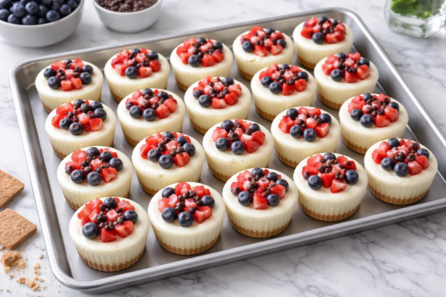 Healthy Mini Frozen Cheesecake Cups (Honey Sweetened)