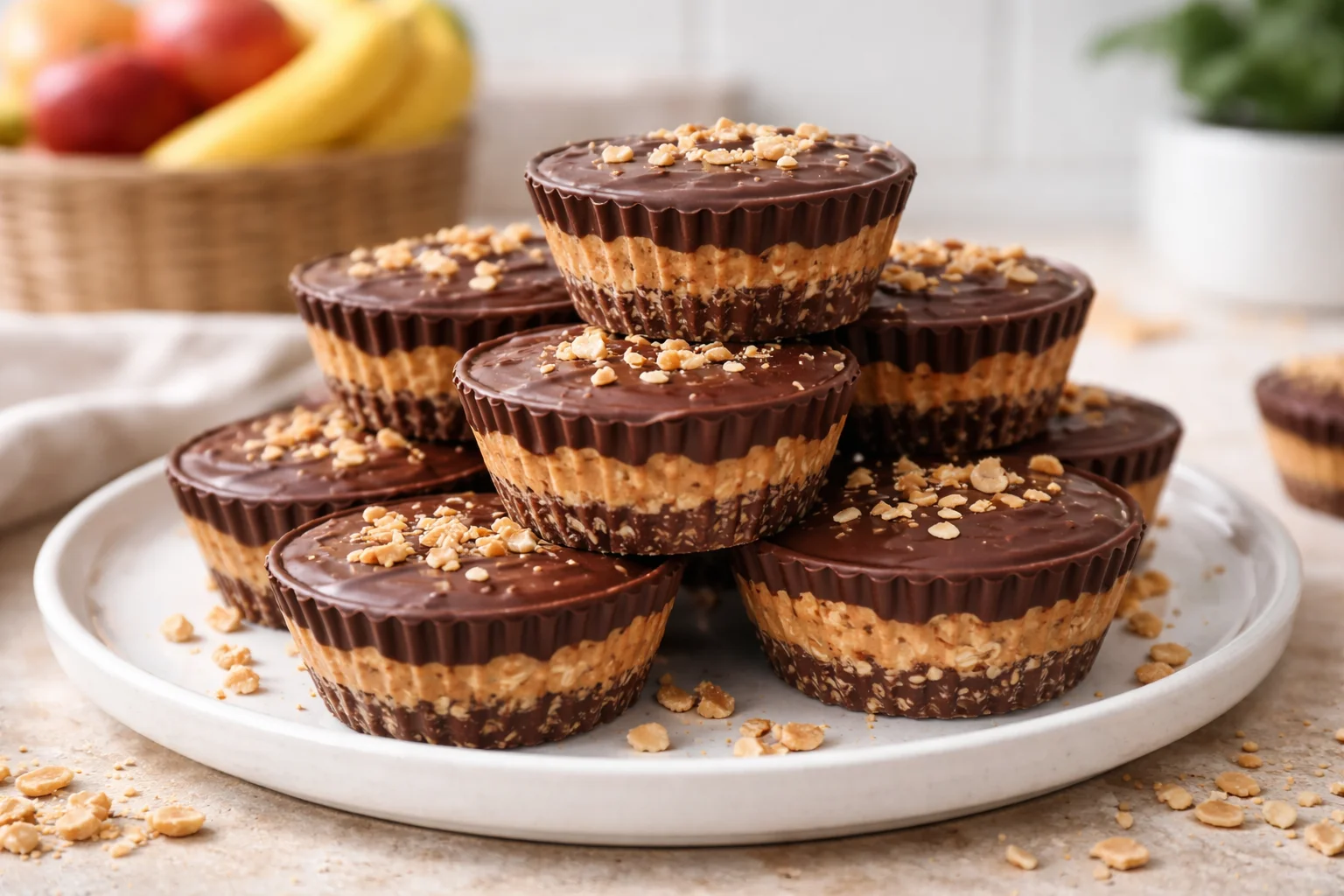Delicious No-Bake Chocolate Peanut Butter Oat Cups (Small Batch)