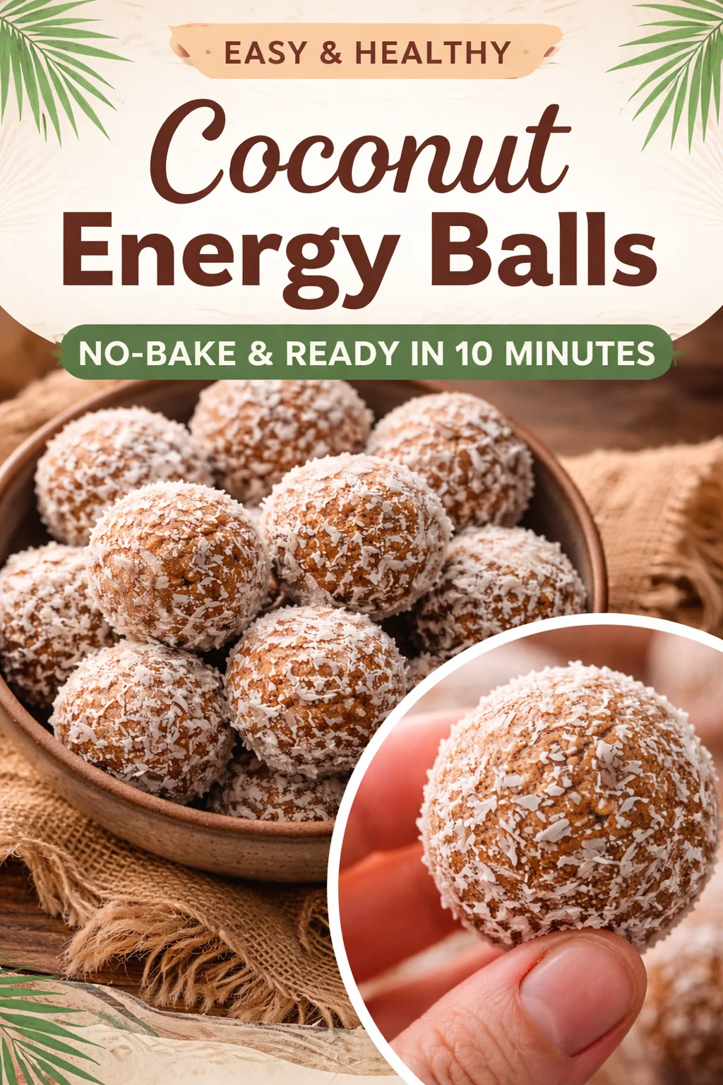 No-Bake Coconut Date Energy Bites (Small Batch)