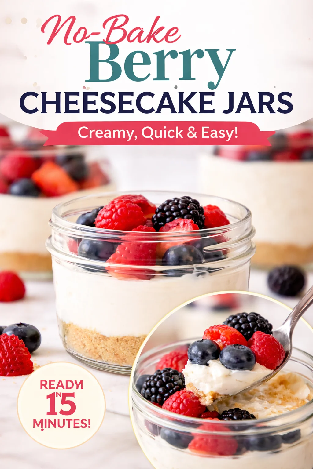 No-Bake Greek Yogurt Cheesecake Cups
