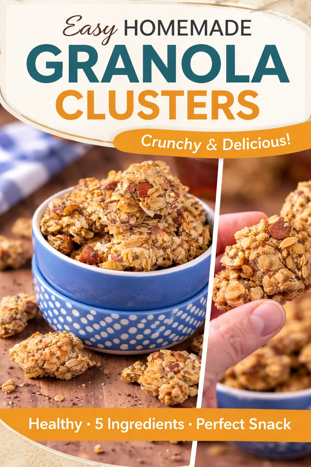 No-Bake Honey Almond Granola Clusters
