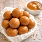 Delicious No-Bake Peanut Butter Protein Balls made with just 3 ingredients.