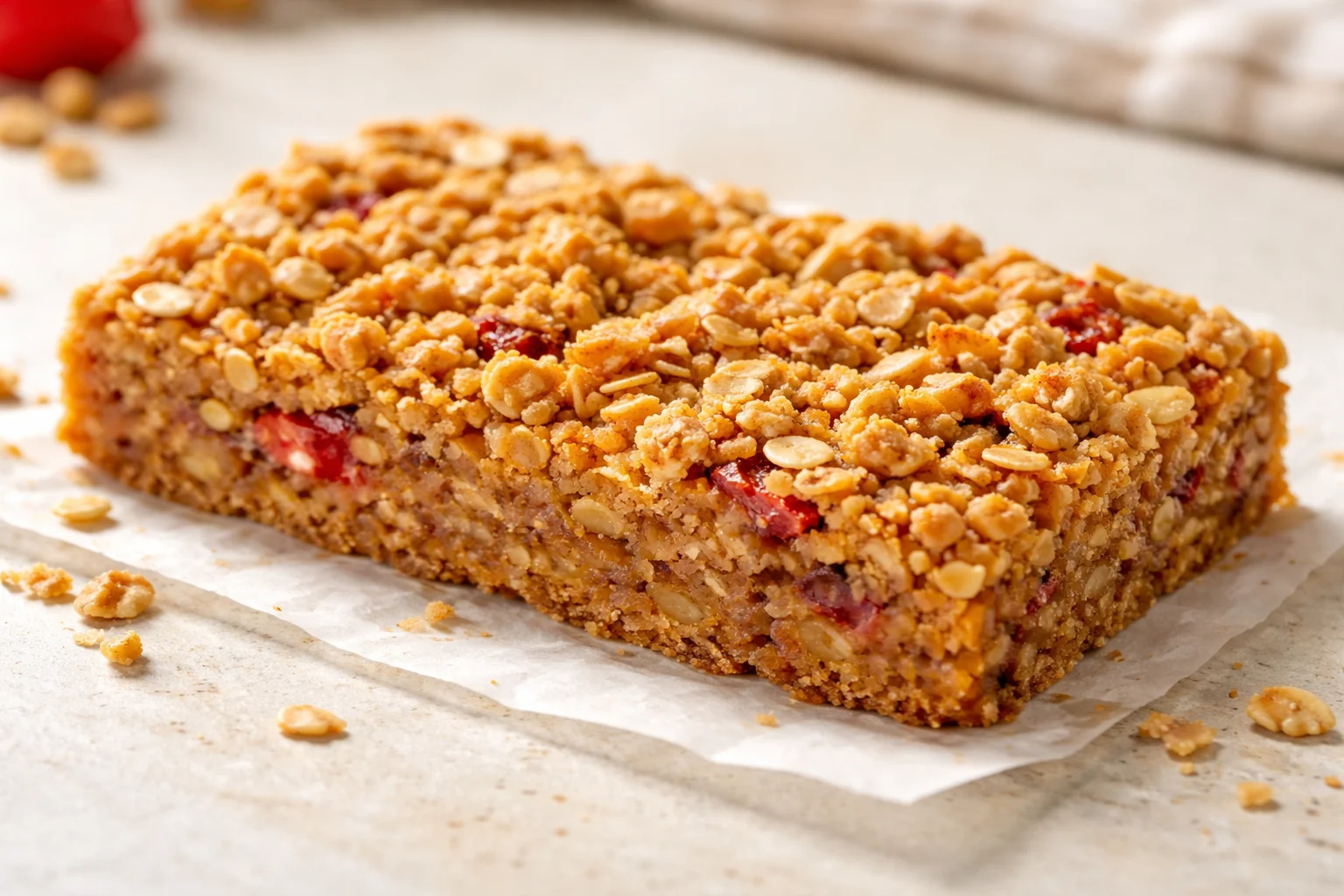 No-Bake Strawberry Oat Freezer Bars