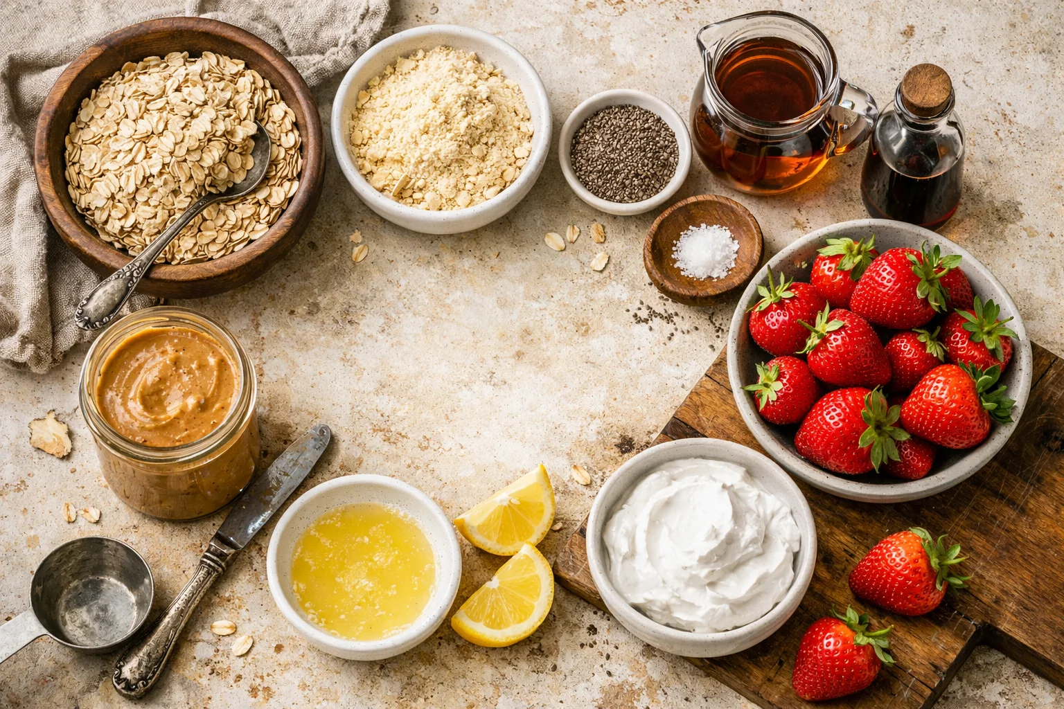No-Bake Strawberry Oat Freezer Bars