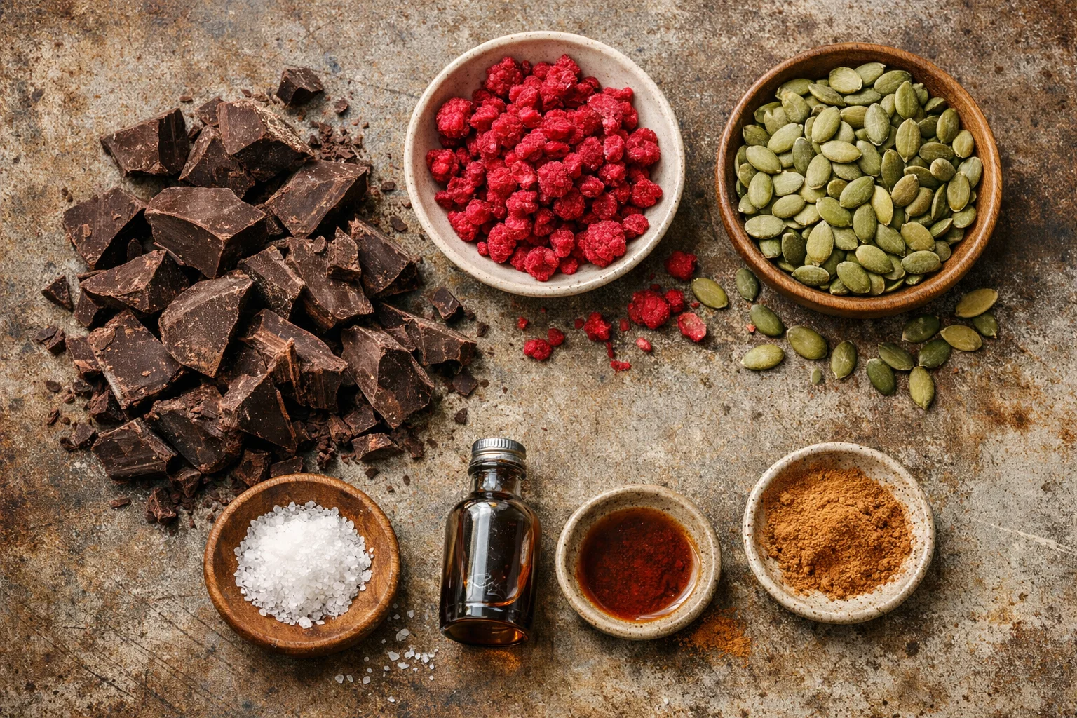 No-Sugar Dark Chocolate Seed Bark