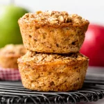 Small-Batch Baked Oatmeal Cups with Apples and Cinnamon, no refined sugar.