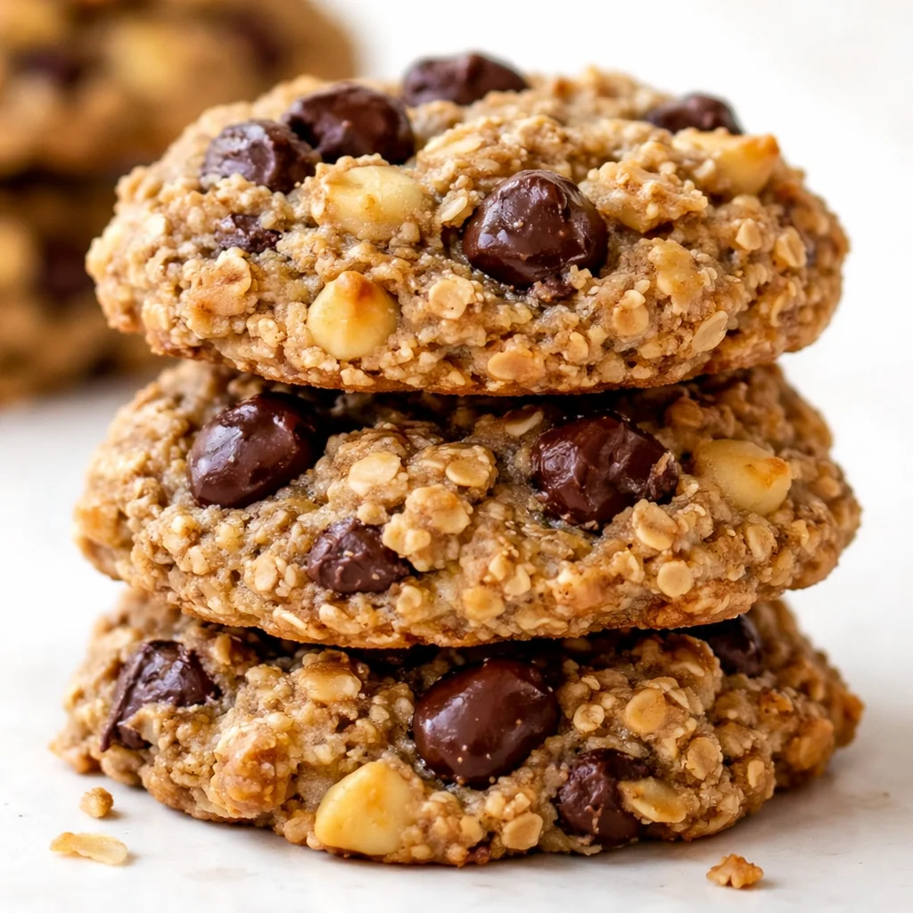 Healthy Small-Batch Banana Oatmeal Cookies with oats and bananas, no flour or sugar.