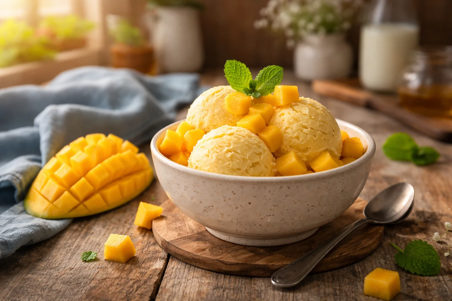 Delicious Small-Batch Coconut Mango Nice Cream Recipe You&rsquo;ll Love
