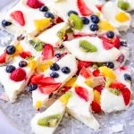 Small-Batch Frozen Yogurt Bark with Berries for a refreshing and healthy treat