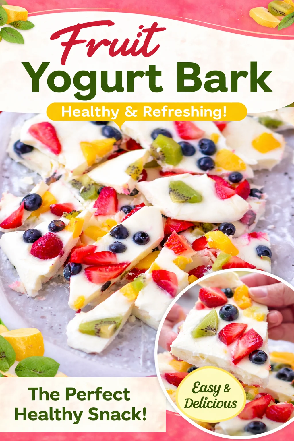 Delicious Small-Batch Frozen Yogurt Bark with Berries Recipe