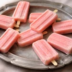 Delicious Small-Batch Strawberry Kefir Popsicles with fresh strawberries.