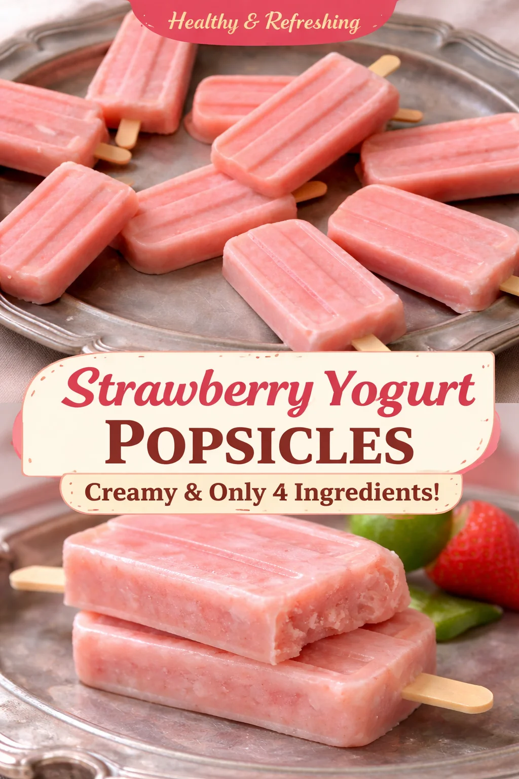 Delicious Small-Batch Strawberry Kefir Popsicles for Summer Treats