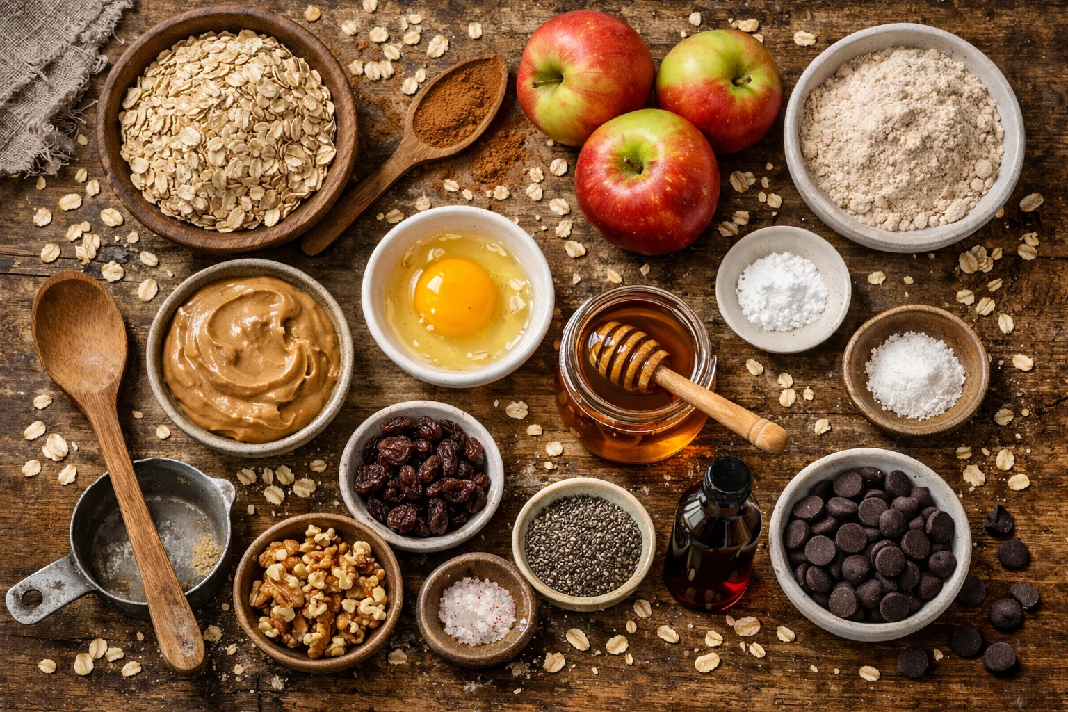 Healthy Apple Cinnamon Breakfast Cookies