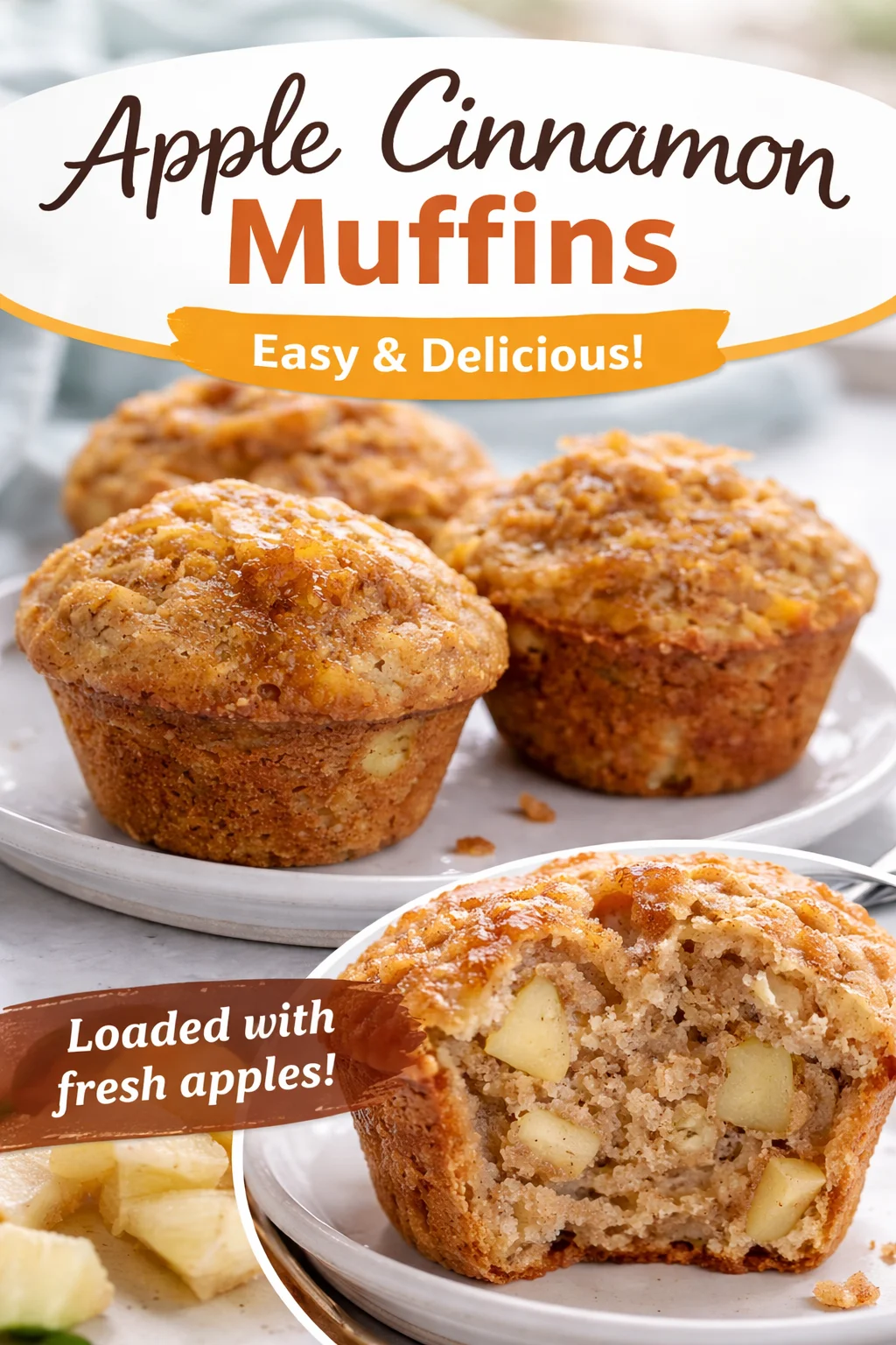 Healthy Pear Walnut Breakfast Muffins (No Refined Sugar)