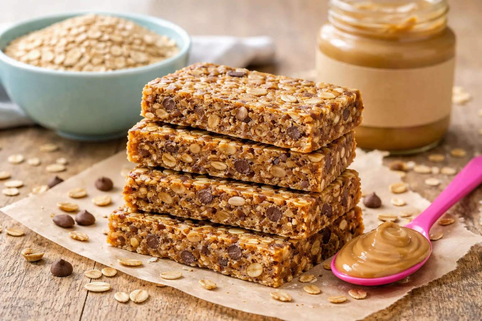 Flourless Sunflower Butter Snack Squares