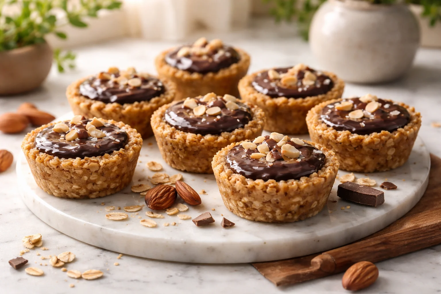 Small-Batch Baked Almond Butter Oat Cups