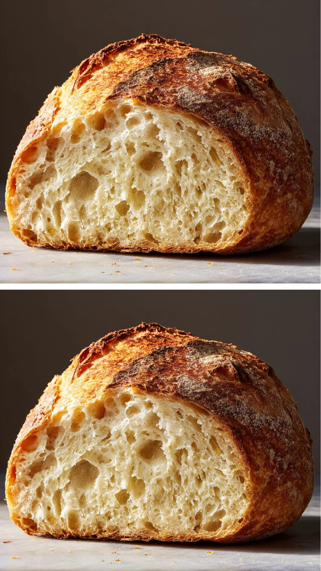Homemade No-Knead Sandwich Bread