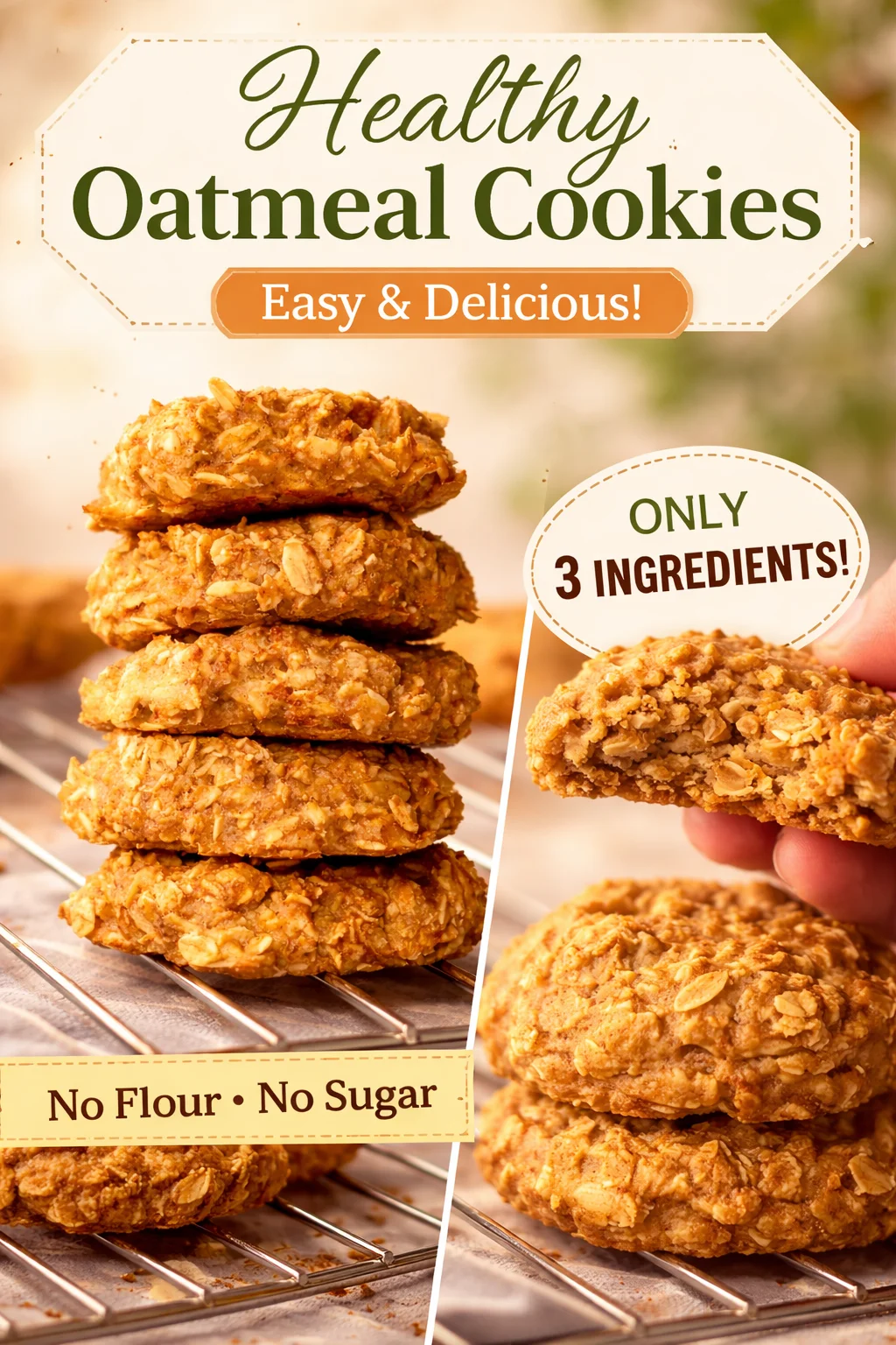 Small-Batch Banana Coconut Cookies (No Flour, No Sugar)