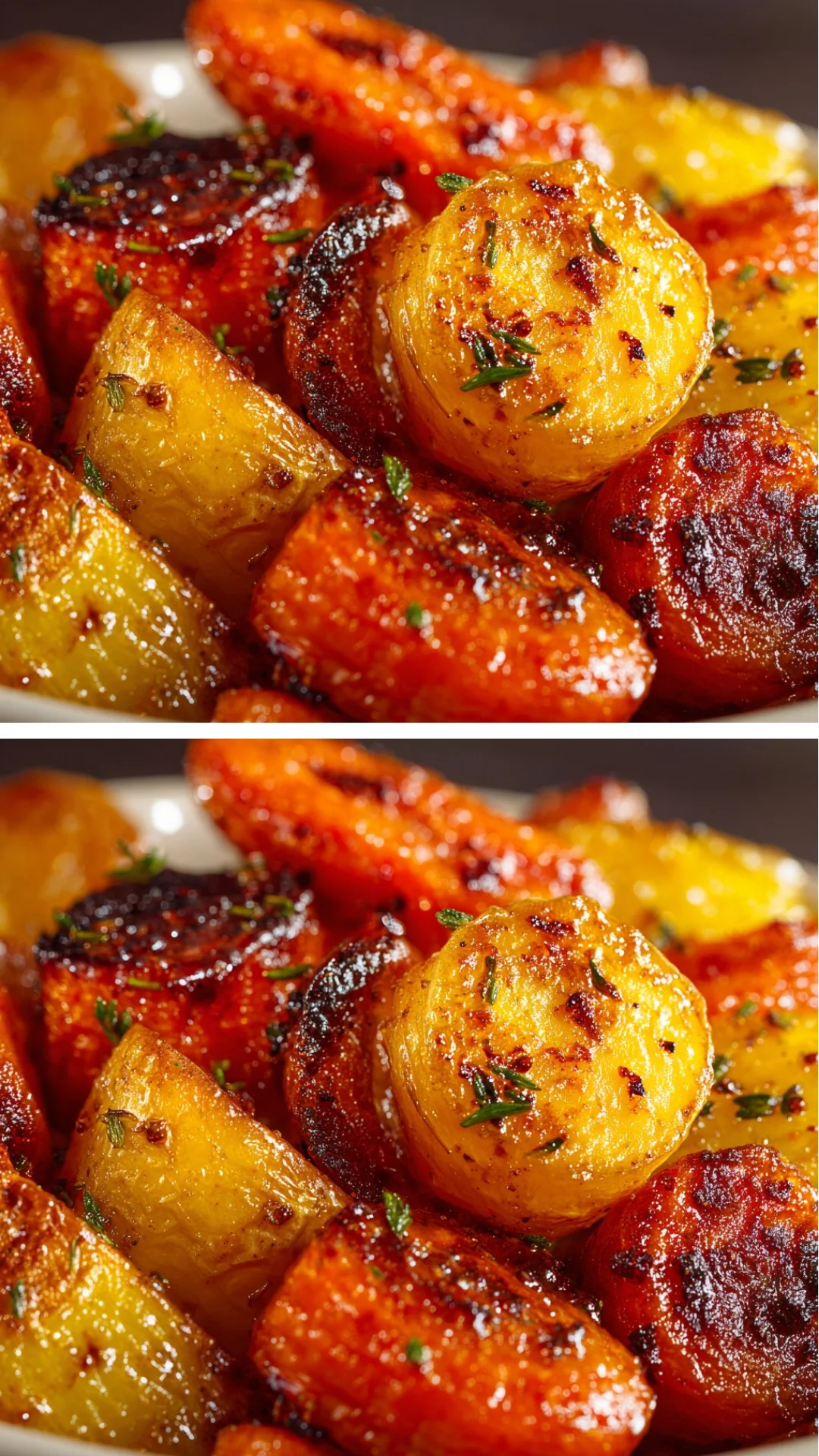 Maple Roasted Carrots and Potatoes
