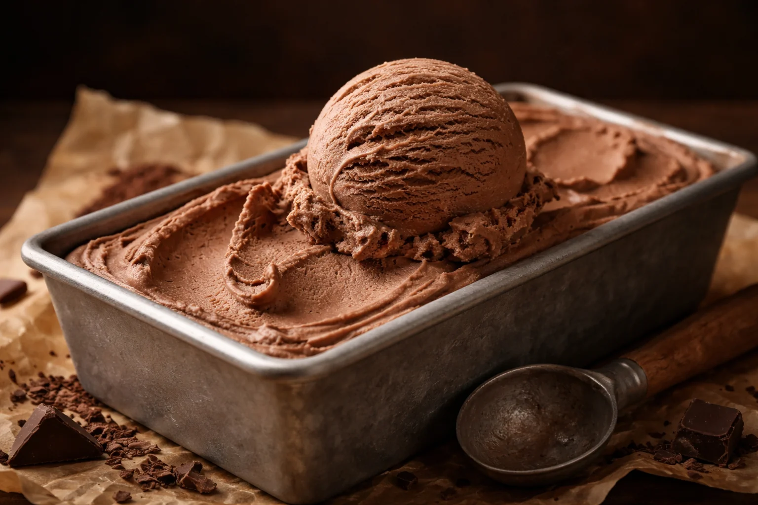 Small-Batch Chocolate Date Ice Cream