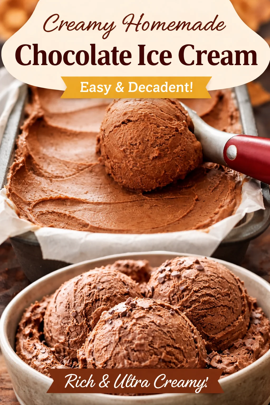 Small-Batch Chocolate Date Ice Cream