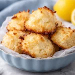 Flourless Lemon Coconut Macaroons sweetened with honey, gluten-free and easy to make.