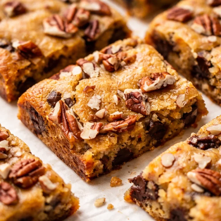 Honey-Sweetened Almond Flour Blondies made with wholesome ingredients for a healthy dessert.