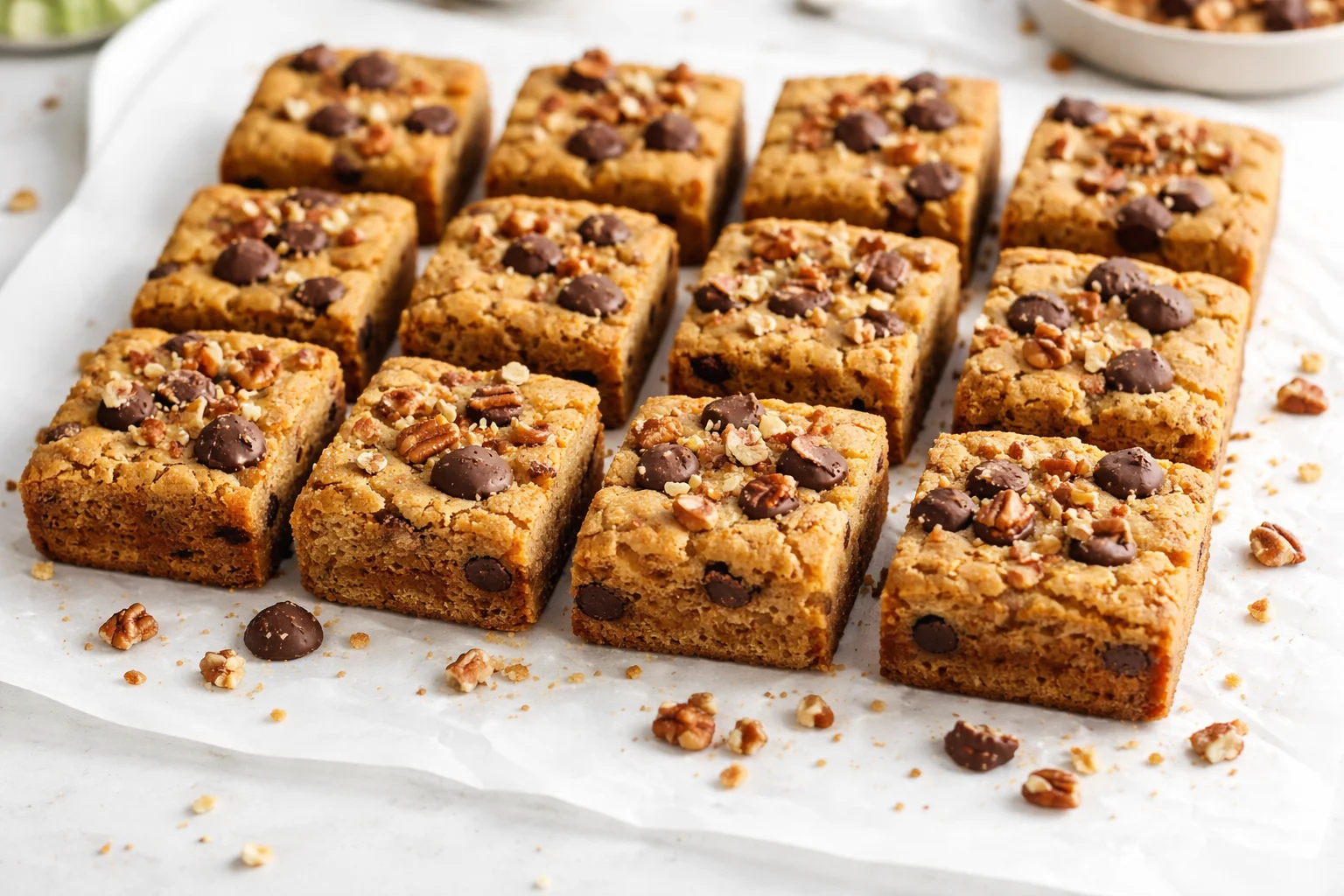 Honey-Sweetened Almond Flour Blondies