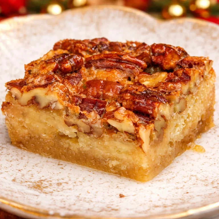 Delicious Small-Batch Maple Pecan Crunch Bars with a crunchy texture and sweet flavor.