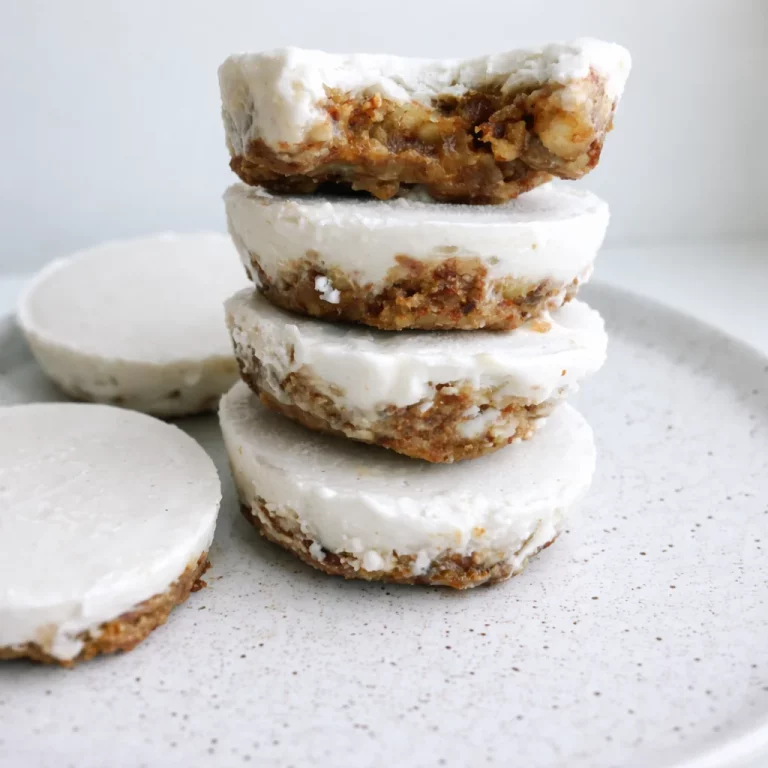 Delicious No-Bake Lemon Coconut Freezer Pie (Mini) ready to be served.