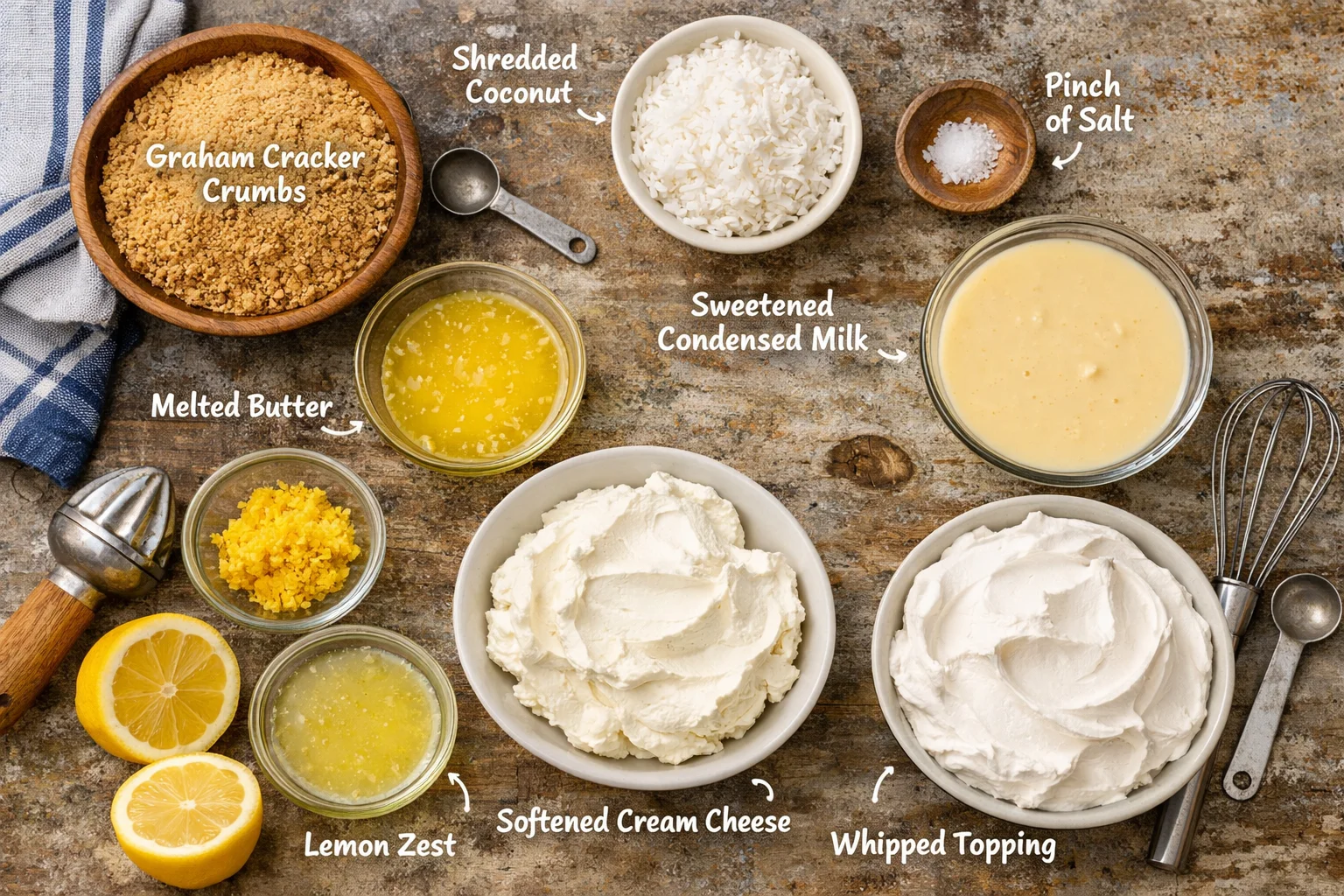Sweet & Zesty No-Bake Lemon Coconut Freezer Pie (Mini Treats)