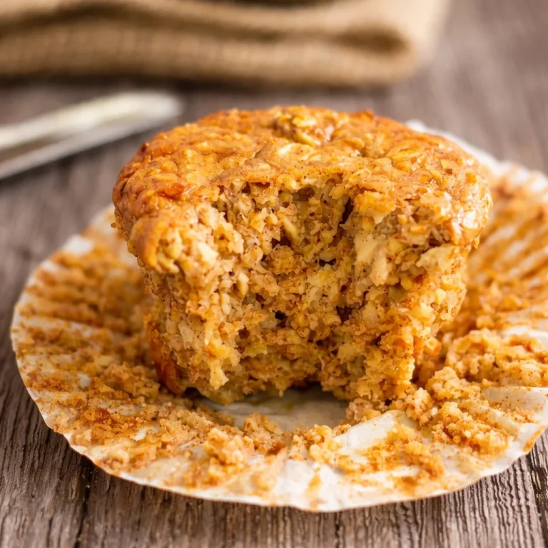 Delicious Small-Batch Apple Cinnamon Protein Muffins with oats and maple syrup
