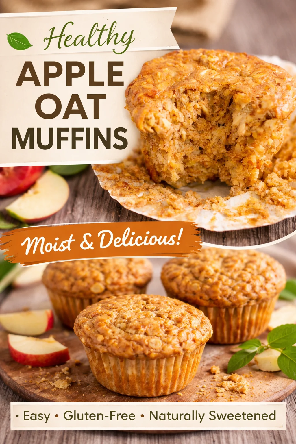 Cozy Small-Batch Apple Cinnamon Protein Muffins to Enjoy