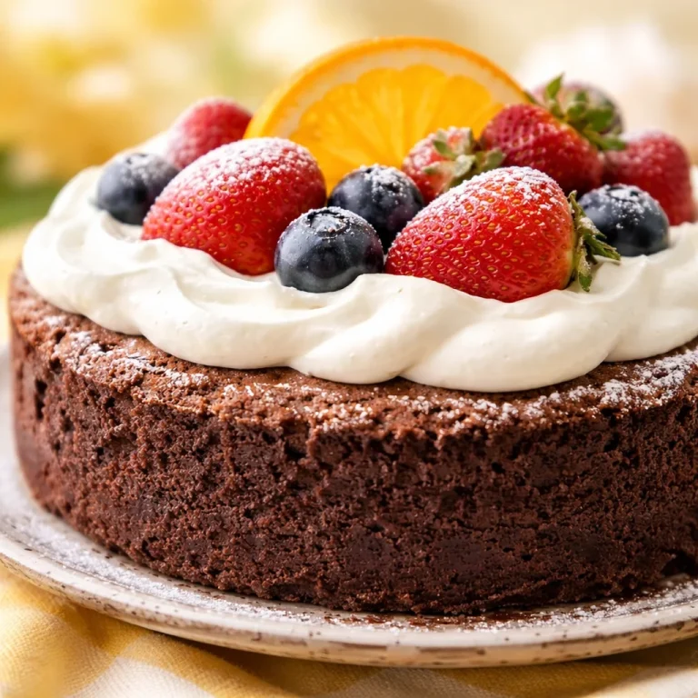 Flourless Chocolate Yogurt Cake, rich, creamy, gluten-free, high-protein dessert